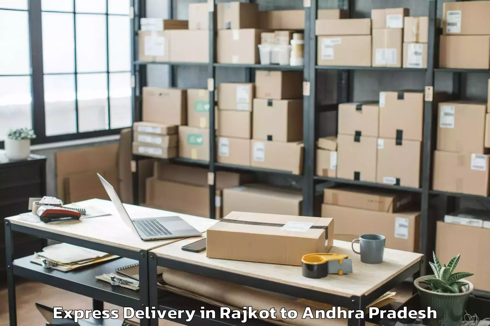 Quality Rajkot to Reddivaripalle Express Delivery